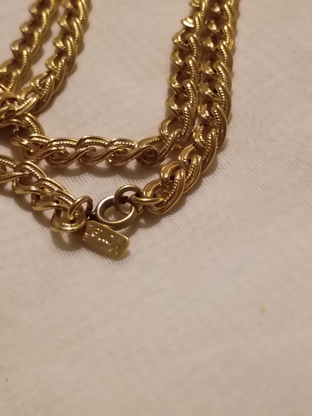 Monet Gold Tone Multi-Strand Rope Chain Necklace - Picture 5 of 7